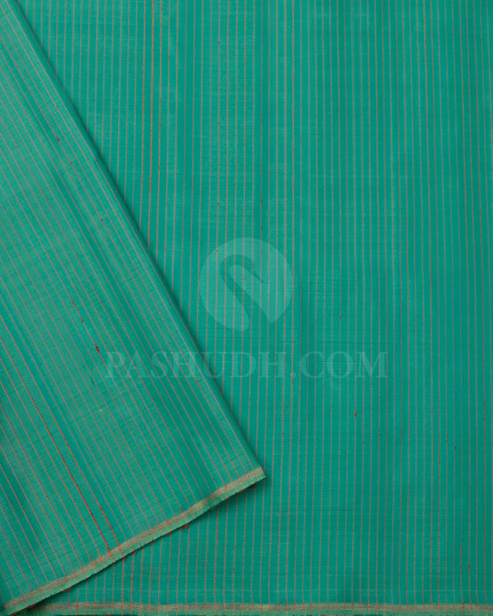 Light Green And Green Soft Silk Saree - C53