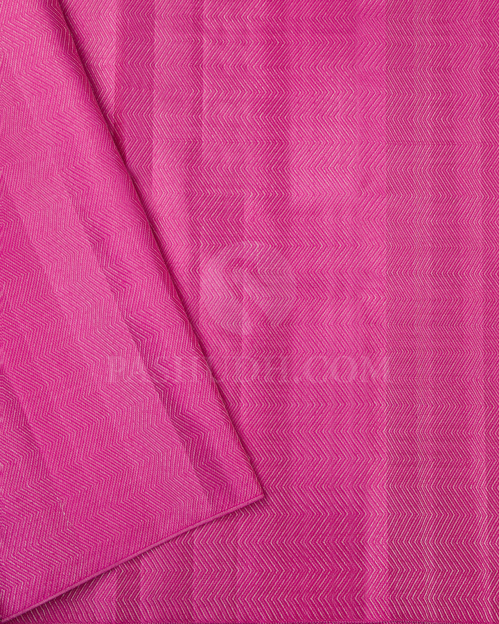 Rose Pink Kanjivaram Silk Saree - D539(D)