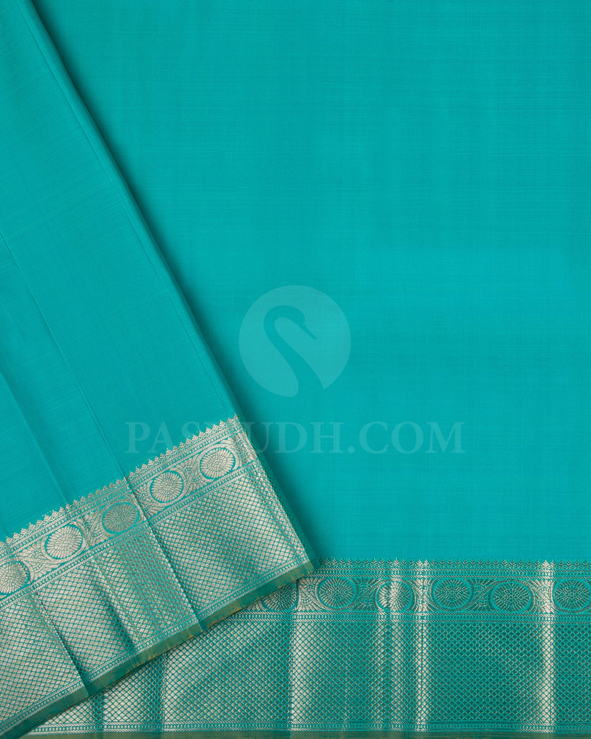 Fuchsia Pink And Sky Blue Kanjivaram Silk Saree - S1192(D)