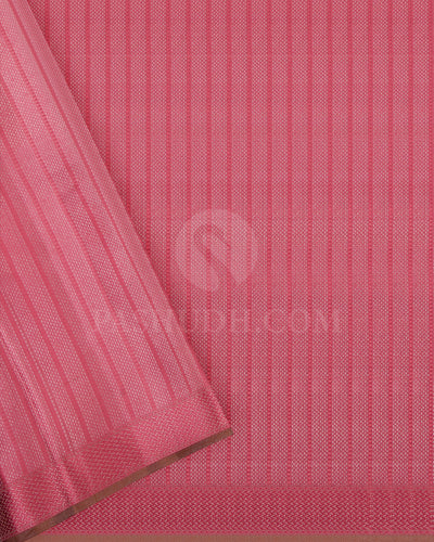 Peachy Pink Kanjivaram Silk Saree - D580(B)