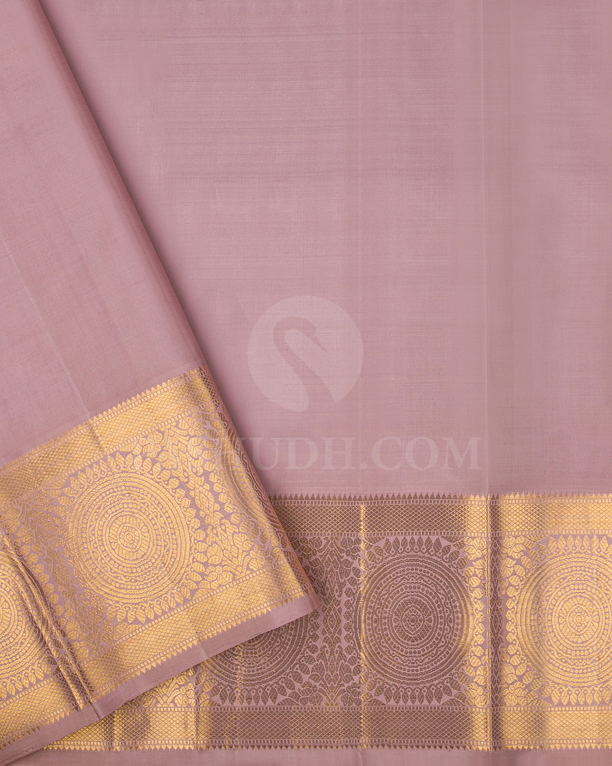 Arakku And Light Mauve Traditional Kanjivaram Silk Saree - SVJ47