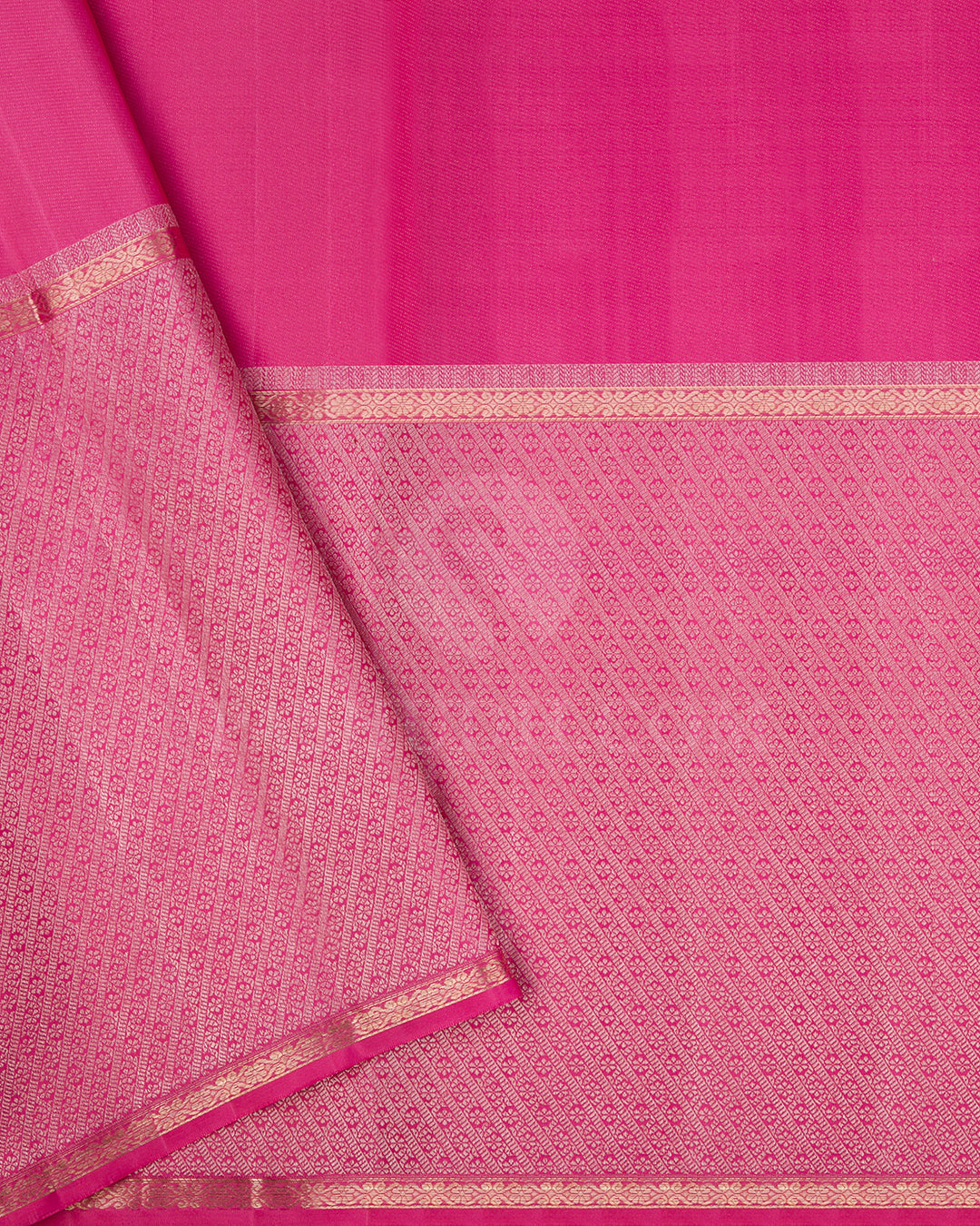 Rose Pink Kanjivaram Silk Saree - DT295(A)