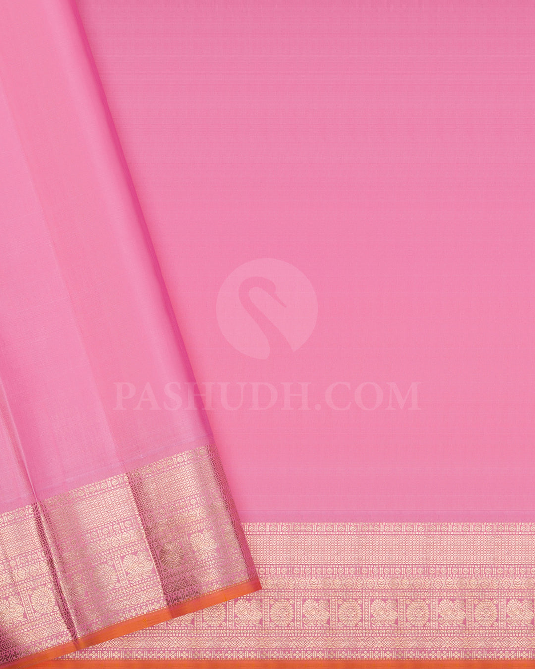 Red And Baby Pink Kanjivaram Silk Saree - S1329(A)