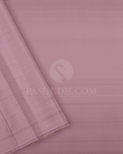 Peach, Pink And Mauve Borderless Traditional Kanjivaram Silk Saree - SVJ51