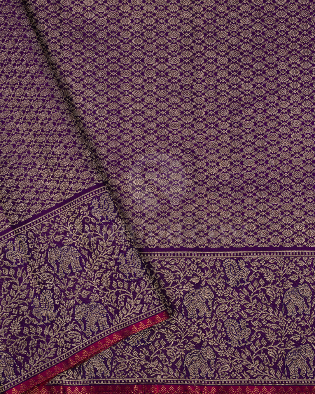Royal Blue Kanjivaram Silk Saree - S1327(A)