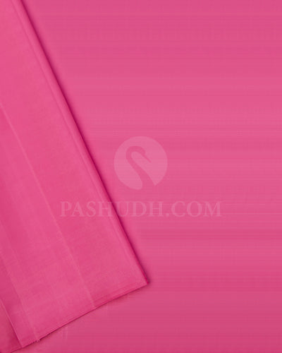 Rose Pink Traditional Kanjivaram silk Saree - SVJ38