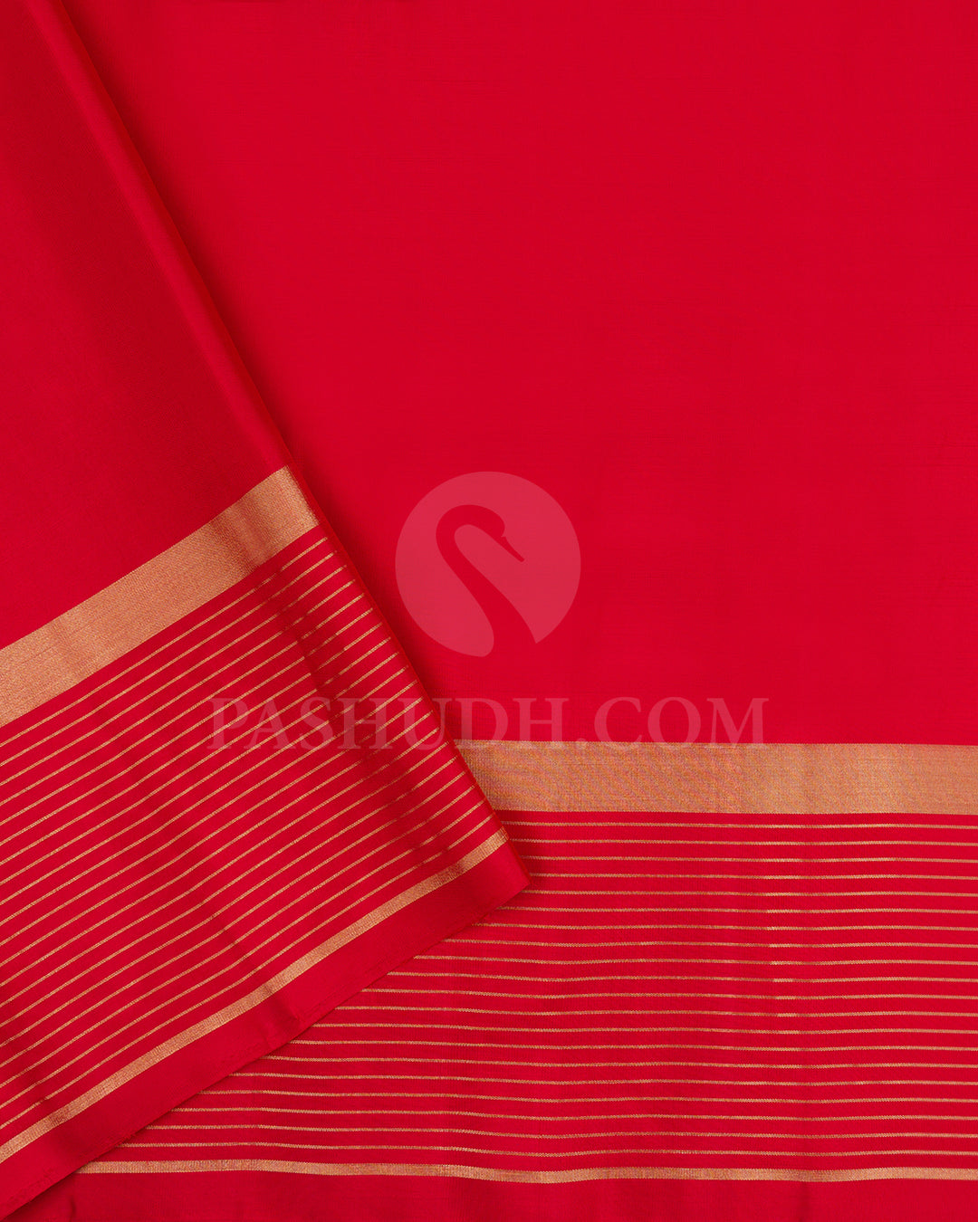 Black and Red Soft Silk Saree - AC39