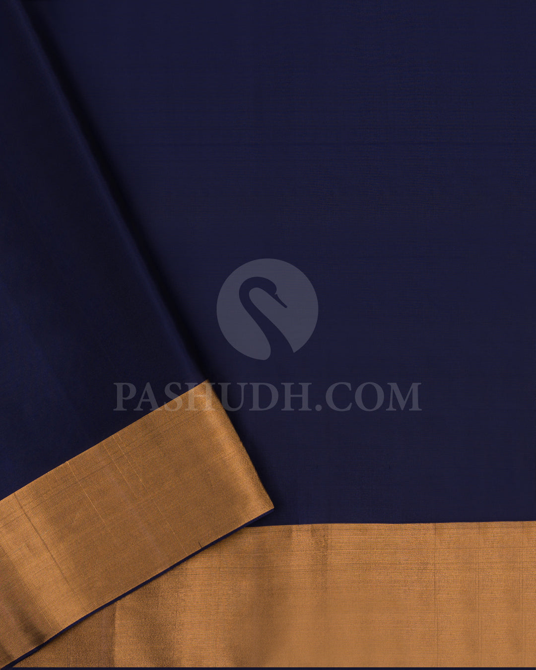 Forest Green and Navy Blue Soft Silk Saree - AC81