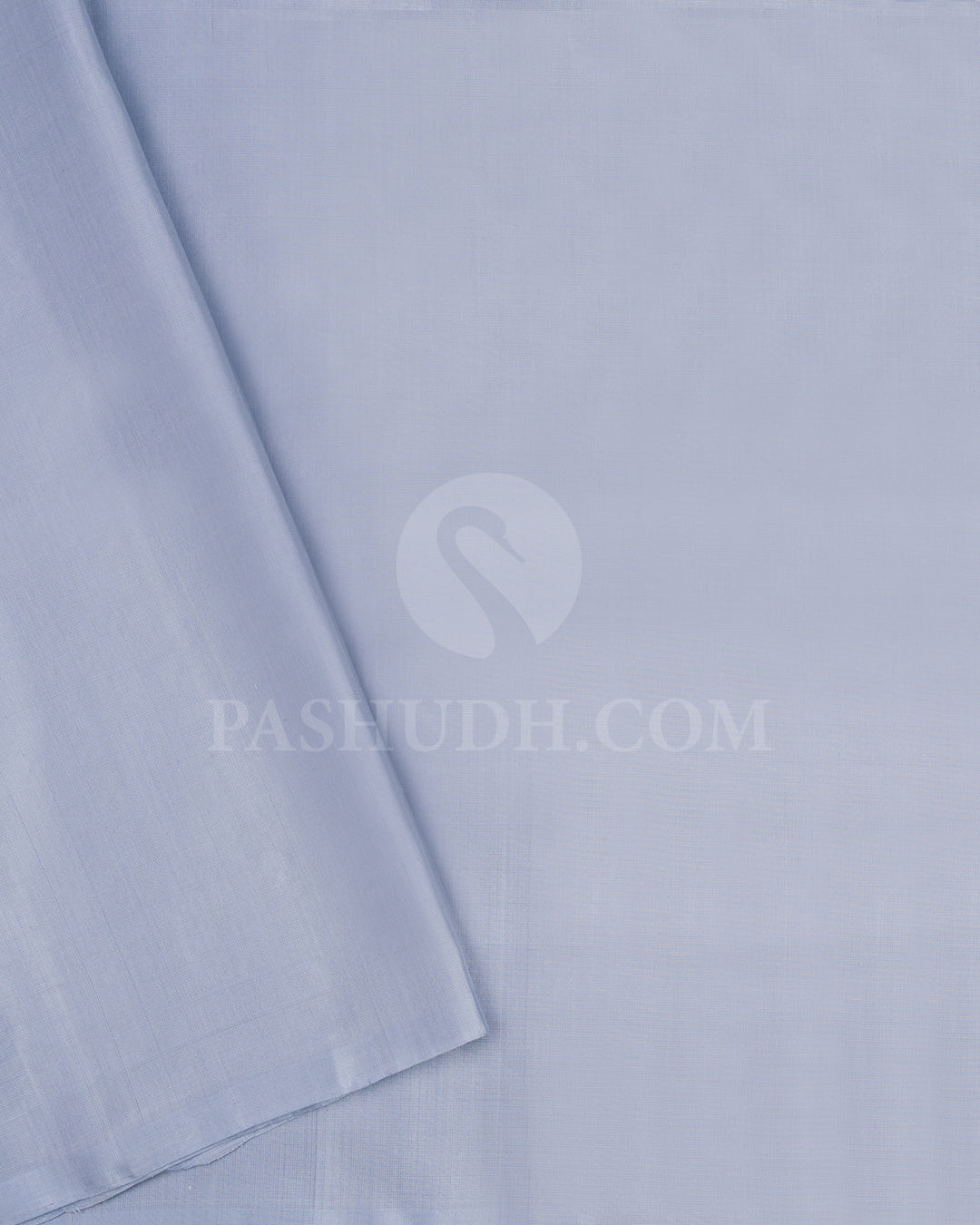 Powder Blue Soft Silk Saree with Rose Gold Zari - AC49