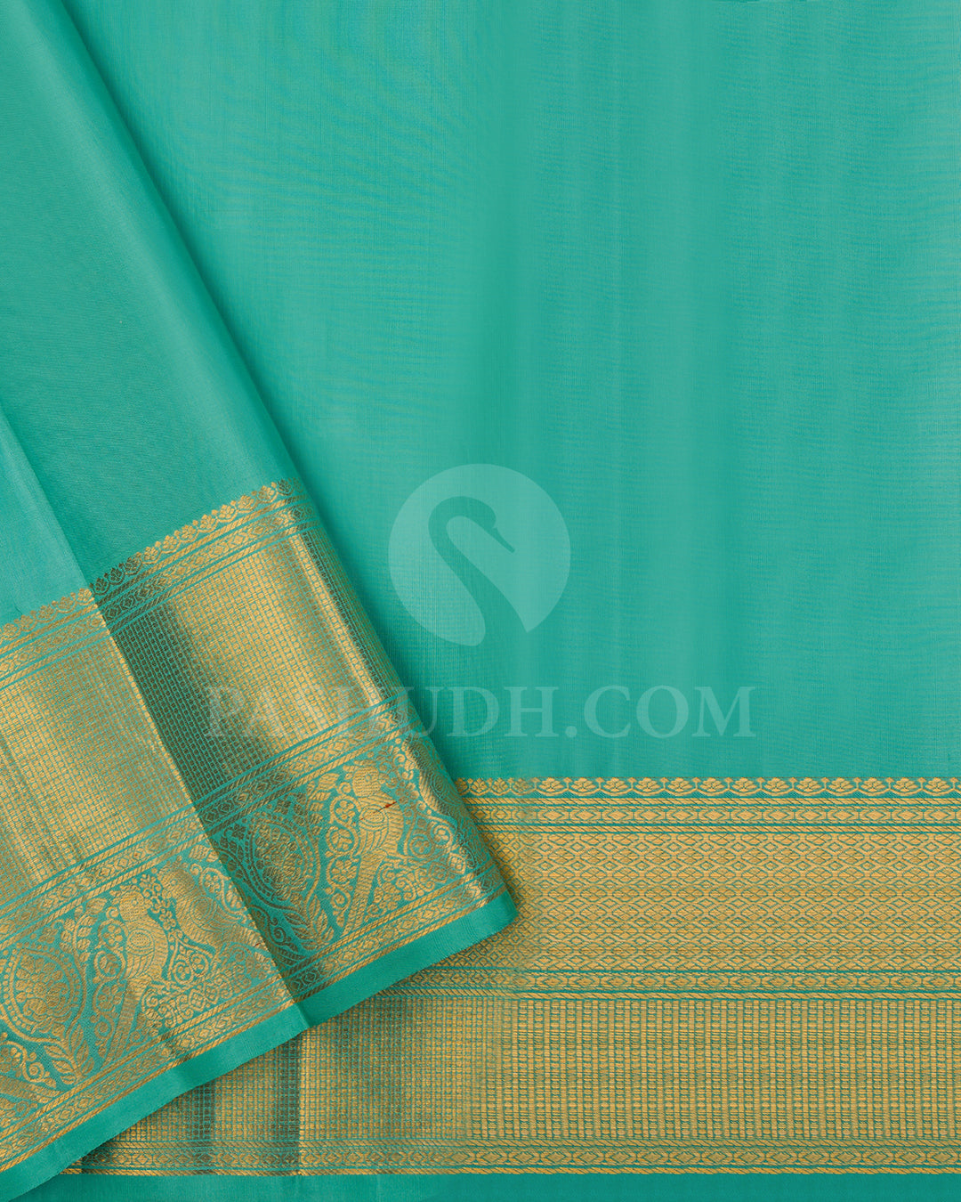 Sky Blue Kanjivaram Silk Saree - BKB2