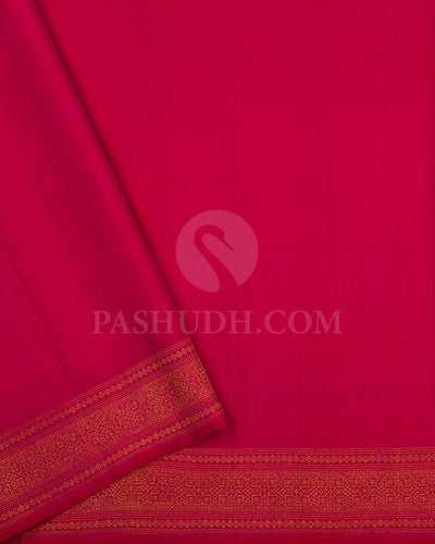 Magenta Pink Kanjivaram Silk Saree - D606(A)