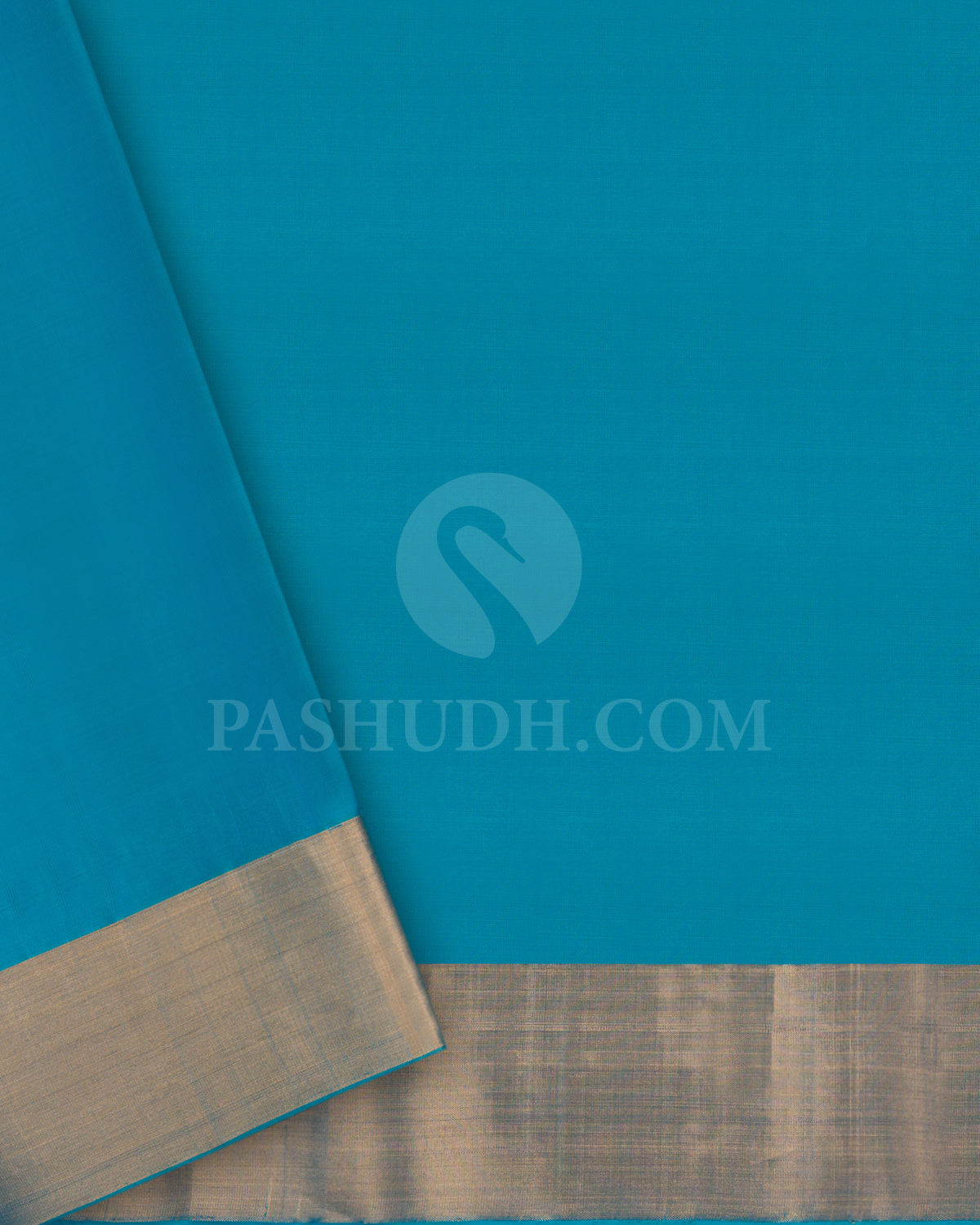 Orange and Turquoise Blue Soft Silk Saree - AC66