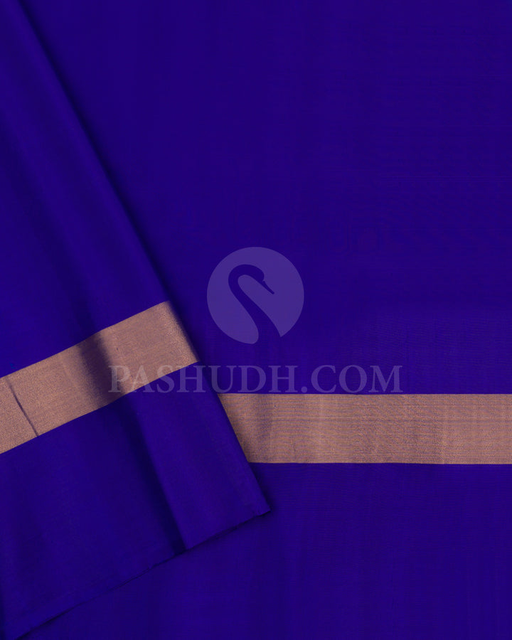 Anandha Blue and Royal Blue Soft Silk Saree - AC20