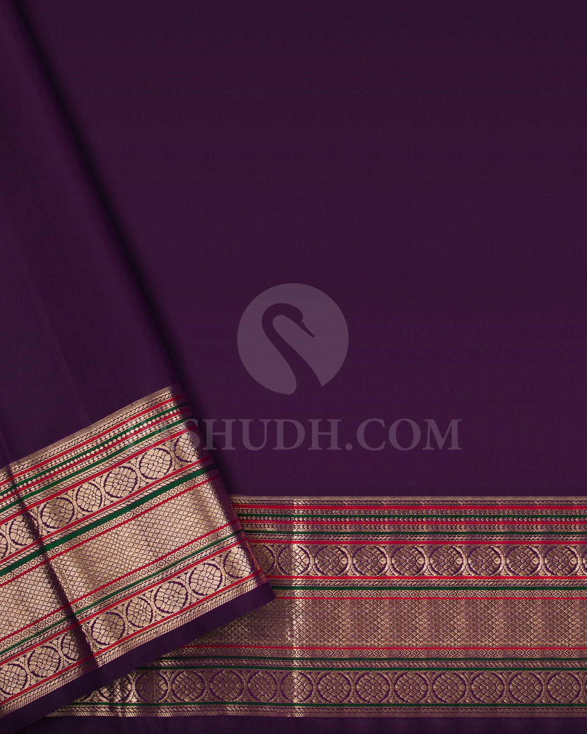 Shades of Lavender Kanjivaram Silk Saree - S1383(A)