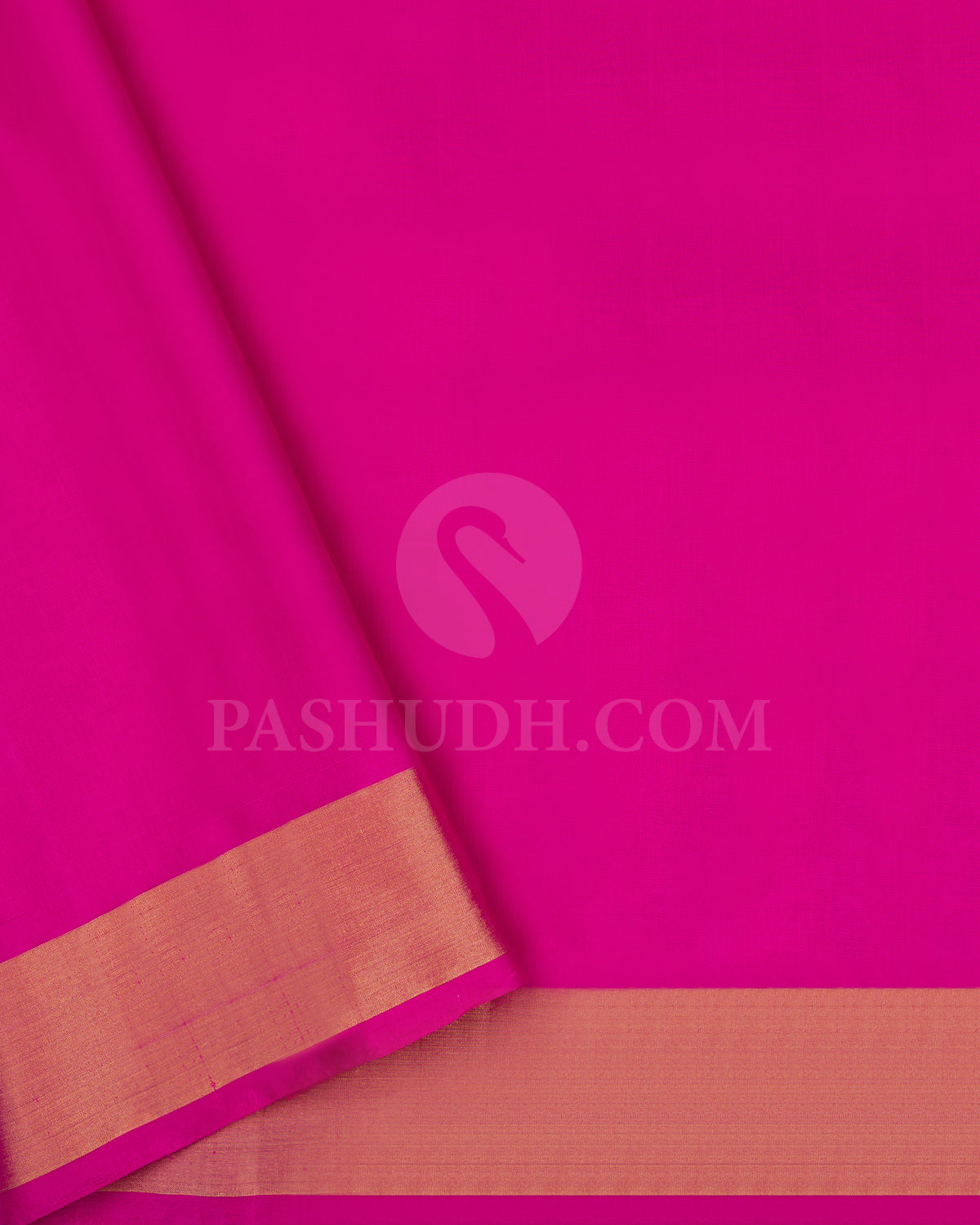 Cobalt Blue and Rani Pink Soft Silk Saree - AC93