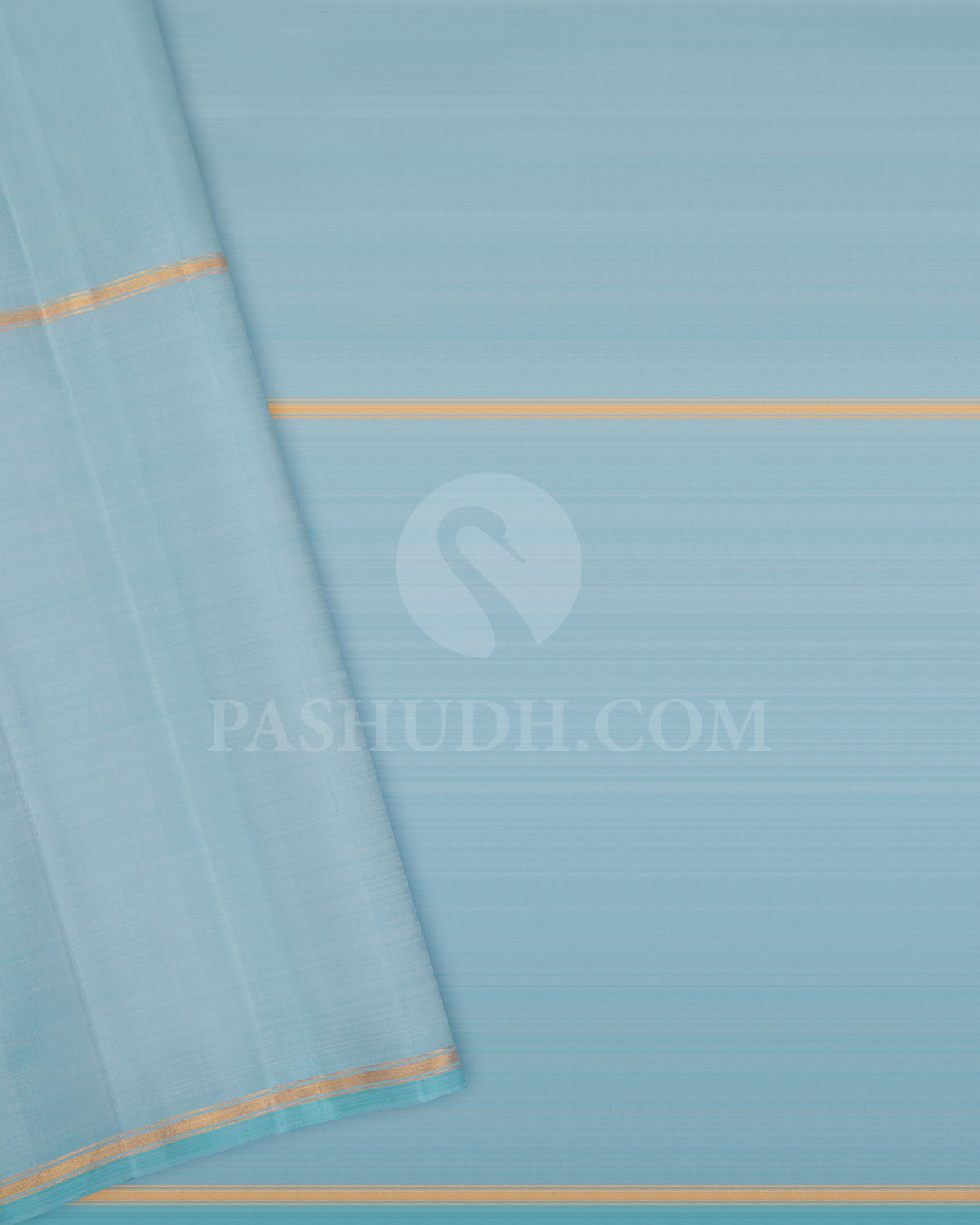 Lavender, Sage Green And Powder Blue Traditional Kanjivaram Silk Saree - SVJ93