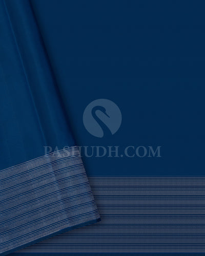 Steel Blue Kanjivaram Silk Saree - D507(I)