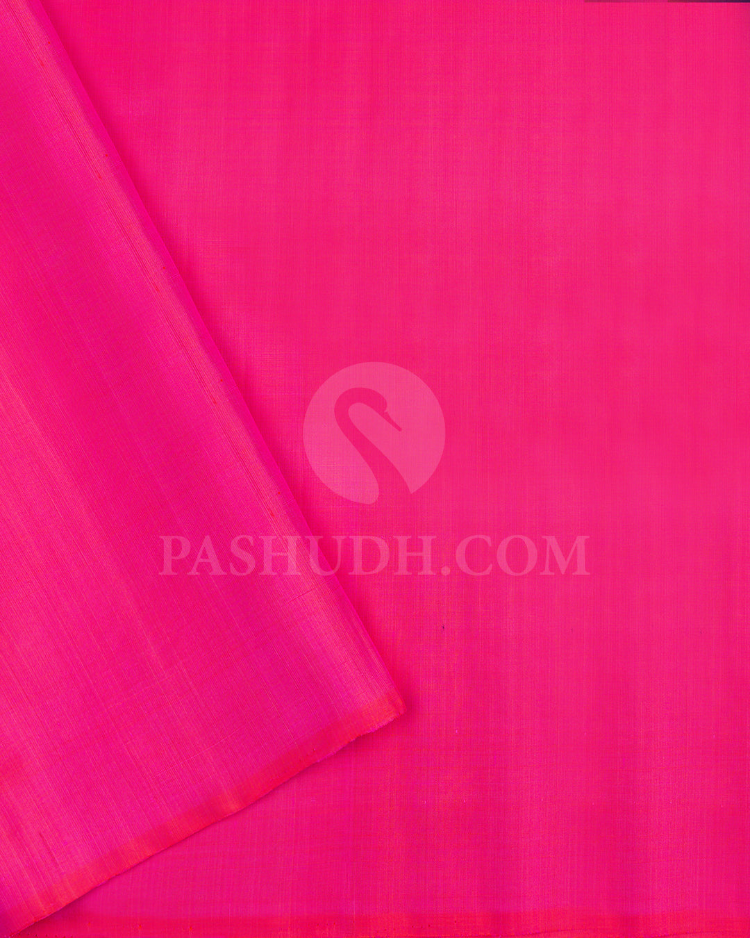 Navy Blue and Bright Pink Borderless Soft Silk Saree - AC28