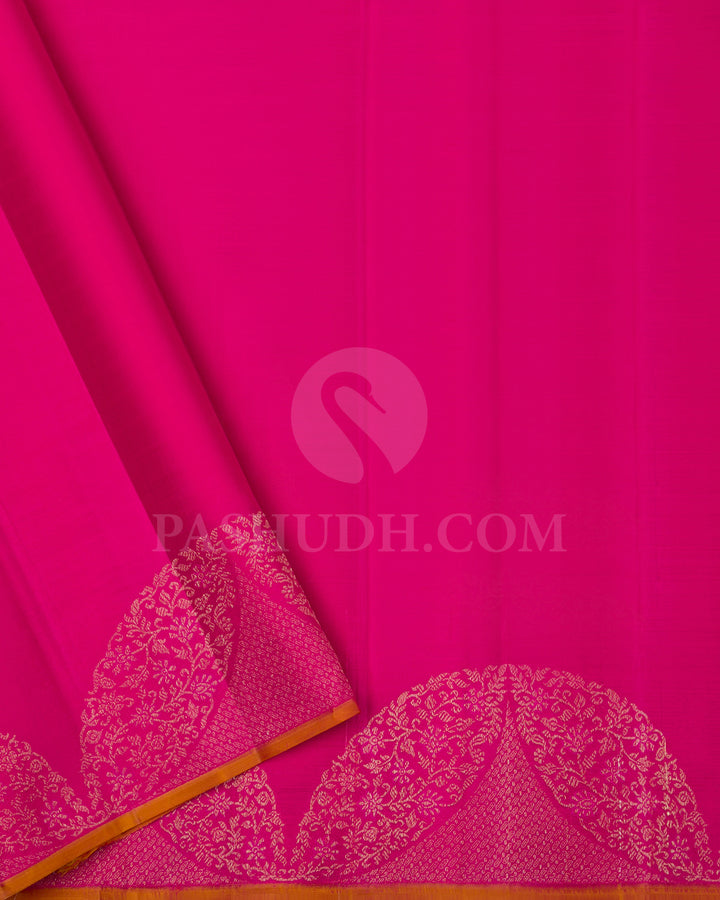 Bright Pink Kanjivaram Silk Saree - DJ336(B)