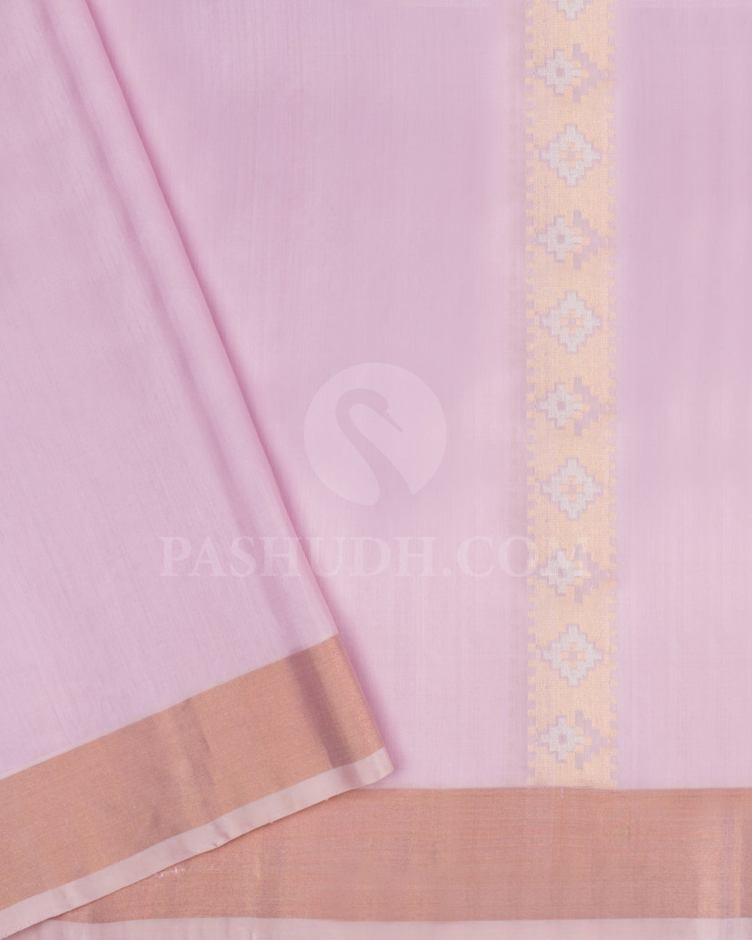 Pastel Lilac and Lavender Soft Silk Saree - AC56