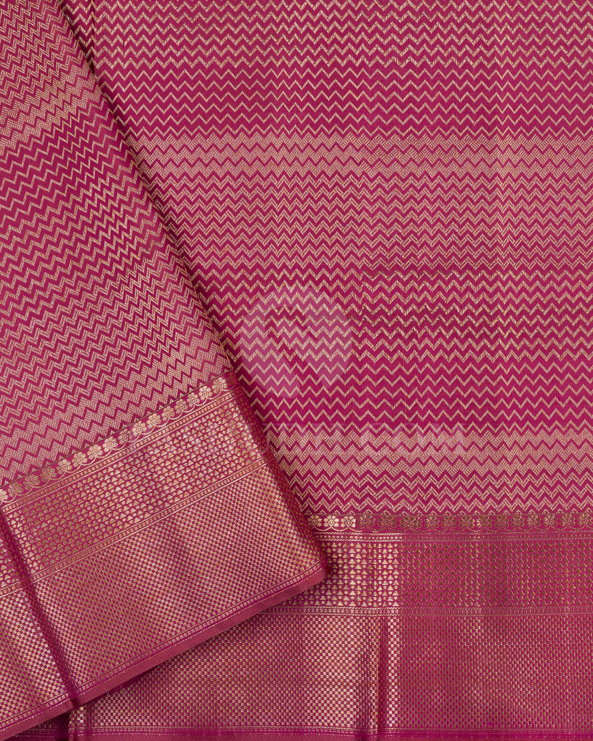 Magenta And Old Rose Kanjivaram Silk Saree - D548(D)