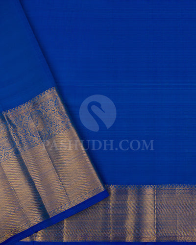 Anandha Blue And Royal Blue Kanjivaram Silk Saree - BKB5