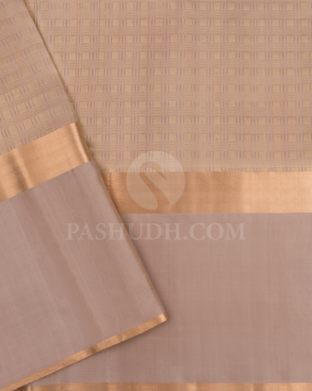 Mint Green and Beige Soft Silk Saree - AC14
