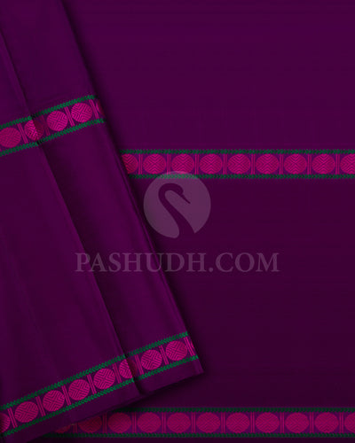 Pastel Shades of Pink, Lavender And Purple Kanjivaram Silk Saree - S1163(D)