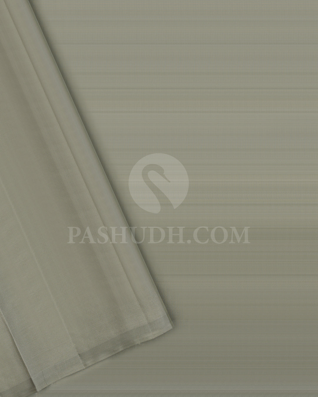 Cyan Borderless Kanjivaram Silk Saree - BKF1