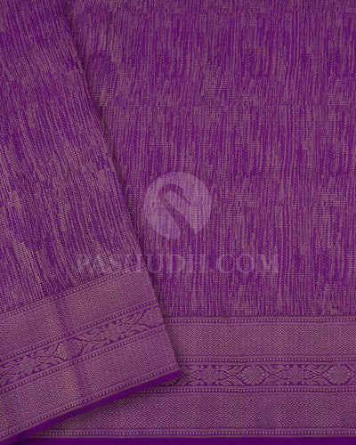 Shades of Lavender Kanjivaram Silk Saree - DT277(C)