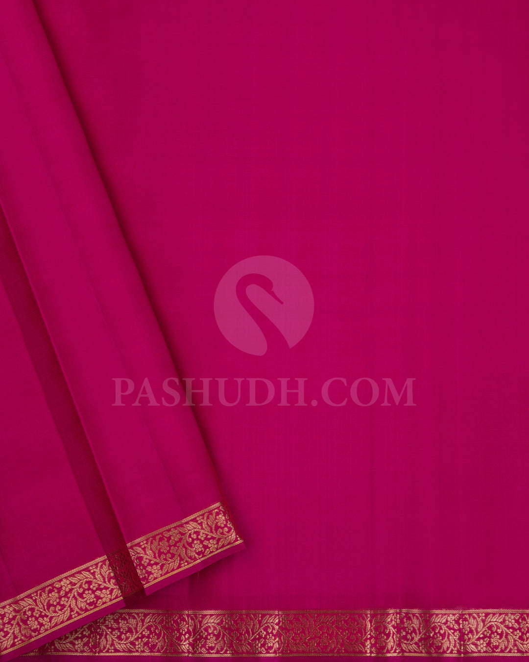 Peach And Rani Pink Kanjivaram Silk Saree -  S1330(B)