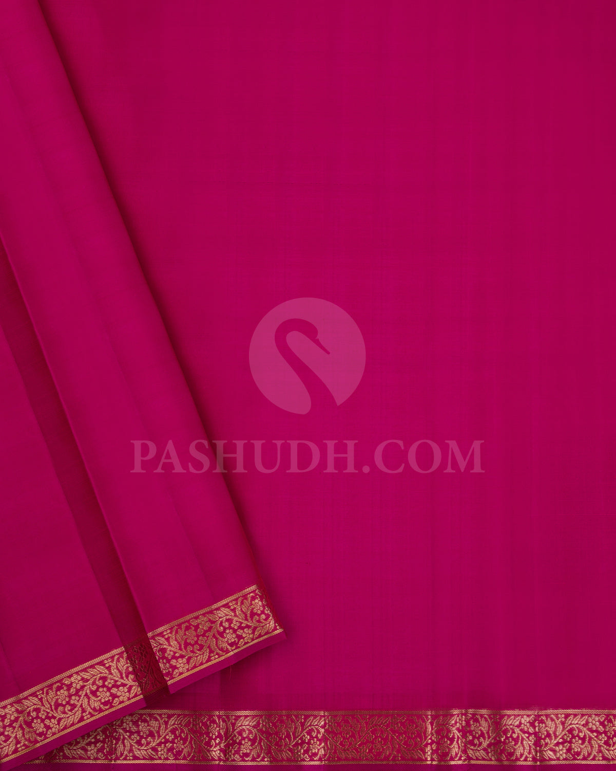 Peach And Rani Pink Kanjivaram Silk Saree -  S1330(B)