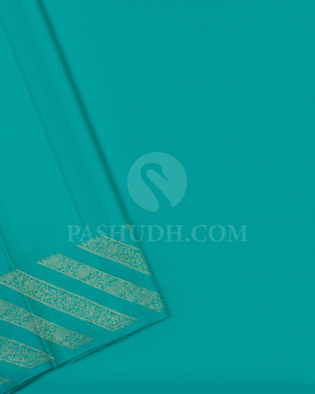 Royal Blue And Turquoise Blue Kanjivaram Silk Saree - BKB12
