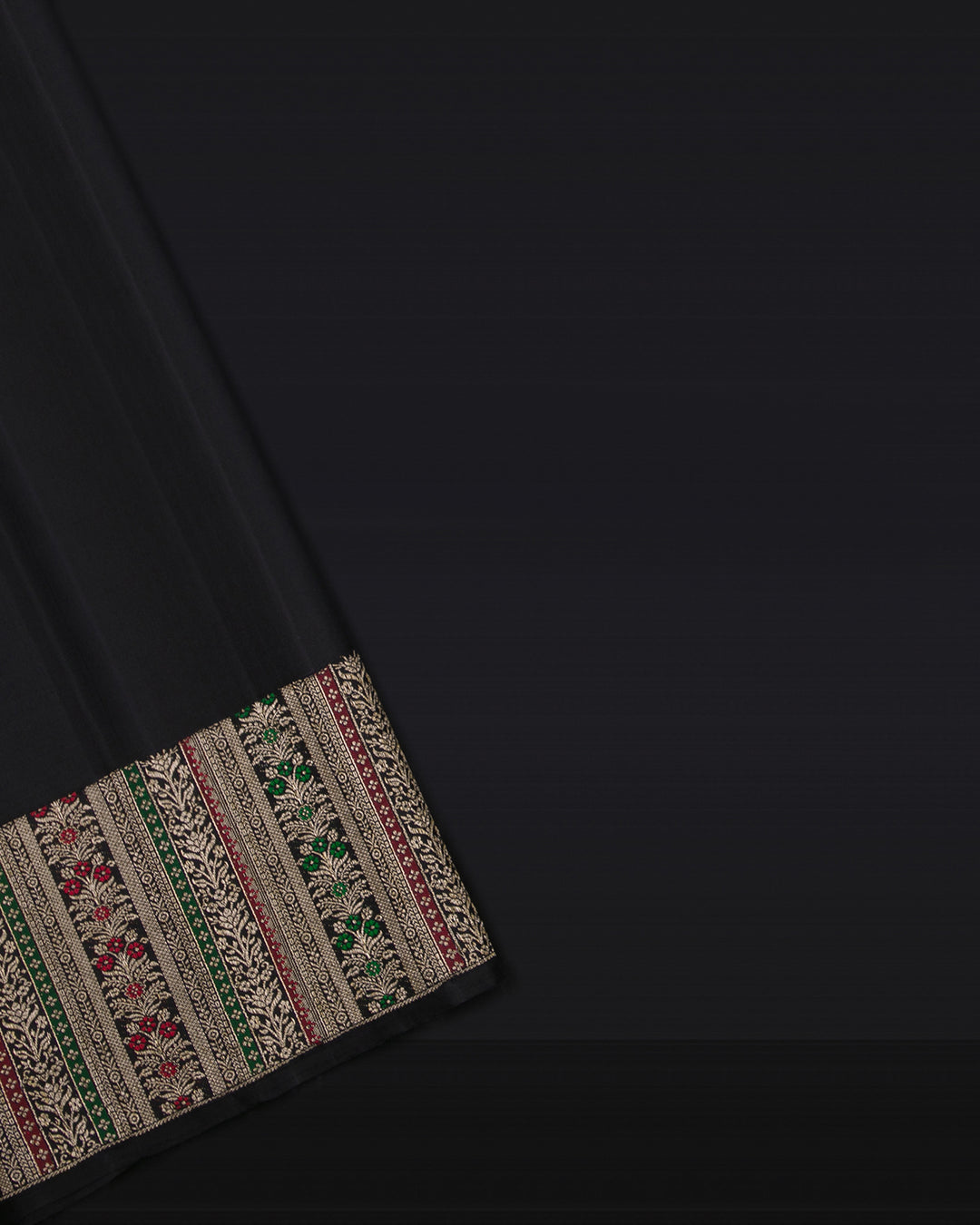 Black Kanjivaram Silk Saree - S1386(A)