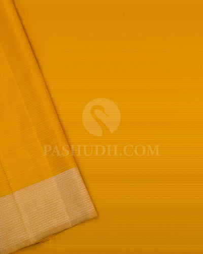 Pink and Mango Yellow Kanjivaram Silk Saree - S1304(B)