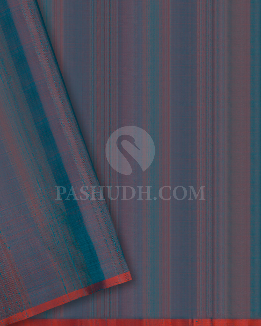 Bright Pink and Orange Shot Blue Soft Silk Saree - AC2