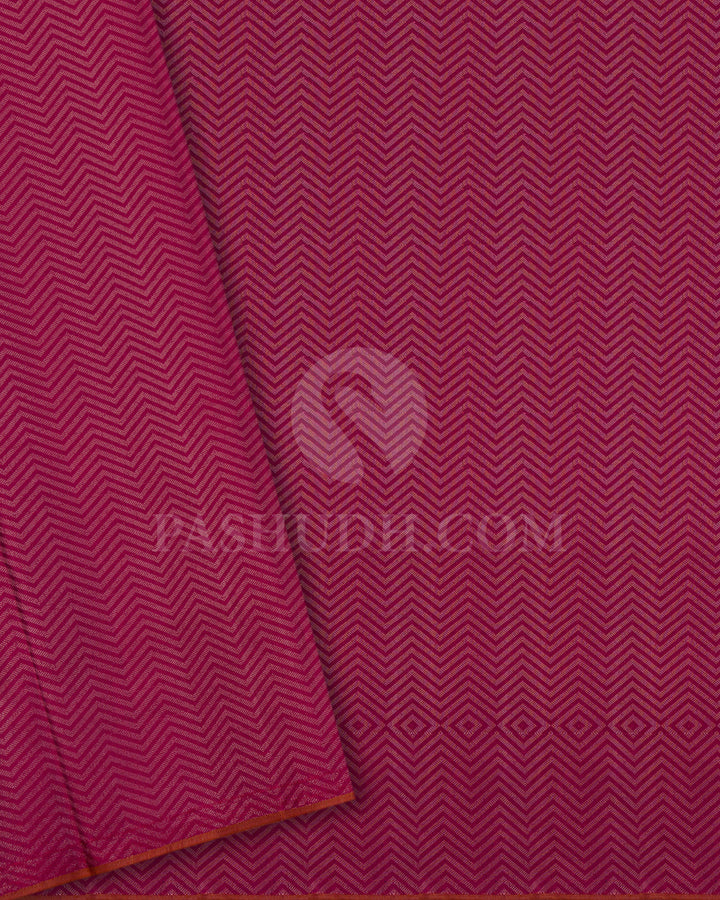 Rasberry Pink Kanjivaram Silk Saree - D521(L)