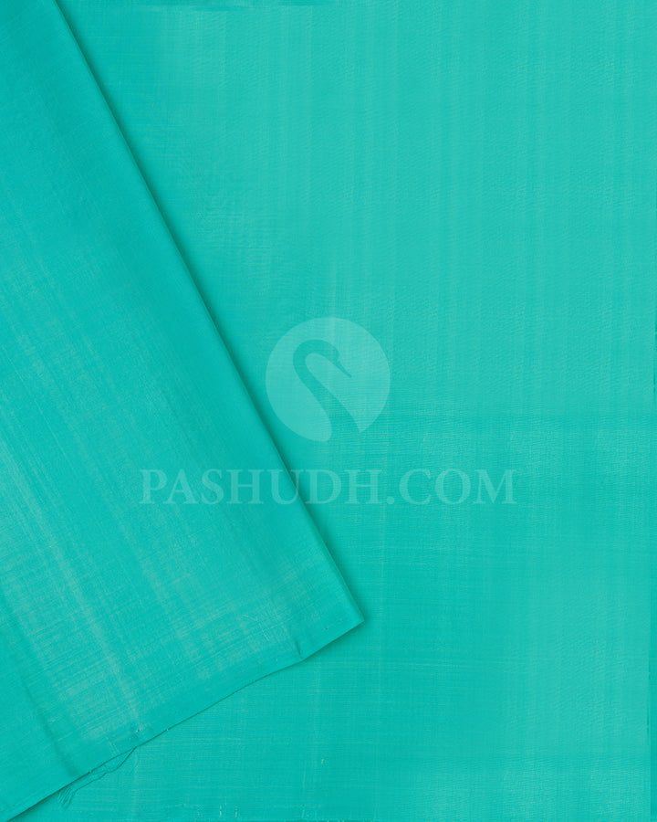 Sky Blue Self Coloured Soft Silk Saree - AC26