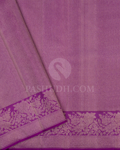 Lavender Kanjivaram Silk Saree - D594 ( B )