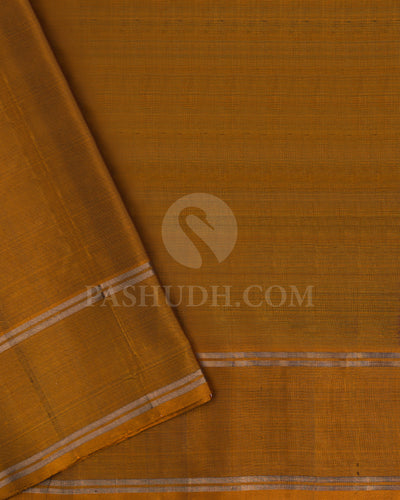 Purple and Jasper Orange Soft Silk Saree - AC84