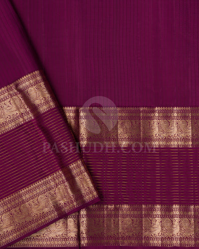 Rosewood Kanjivaram Silk Saree - D600(A)