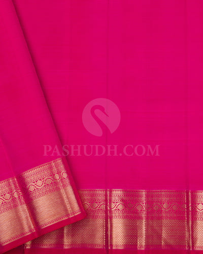 Rani Pink Kanjivaram Silk saree - S1364(B)