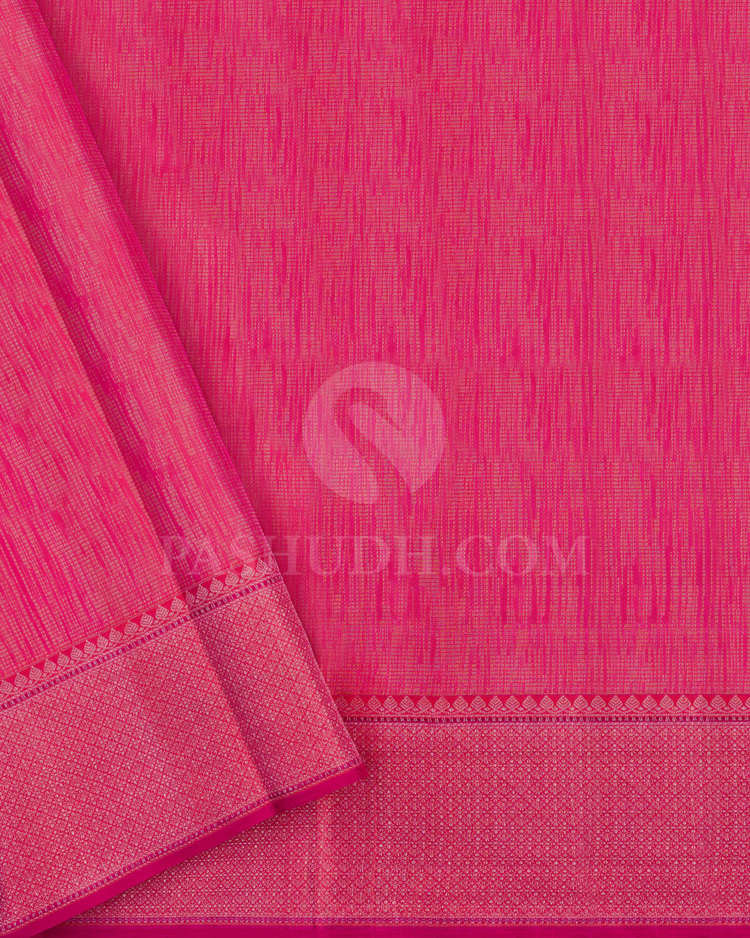 Mango Yellow Shot Pink And Watermelon Pink Kanjivaram Silk Saree - DT301(A)
