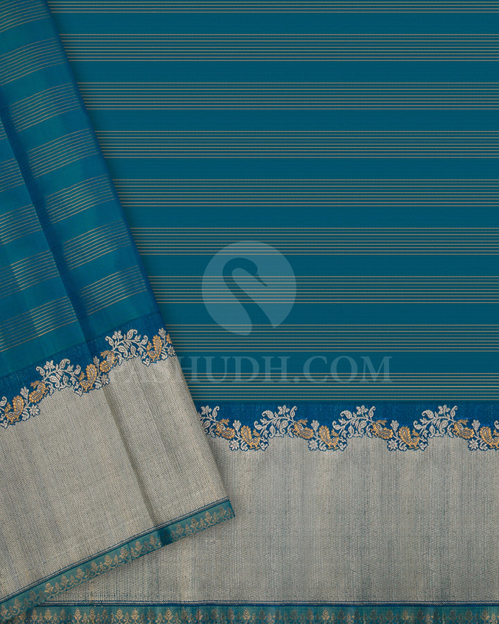 Blue Kanjivaram Silk Saree - S1131(G)