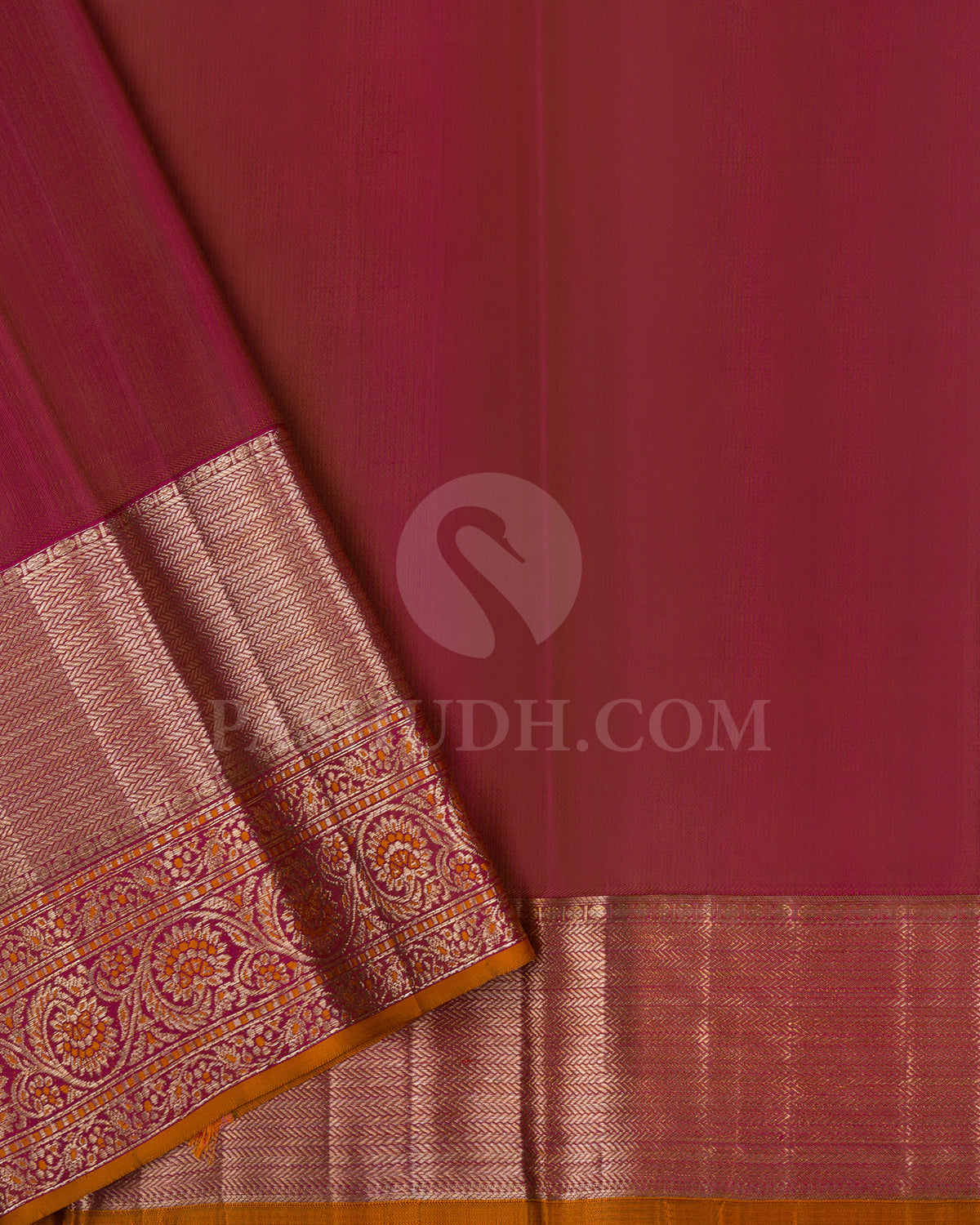 Neon Green And Raspberry Pink Kanjivaram Silk Saree - DT290( C )