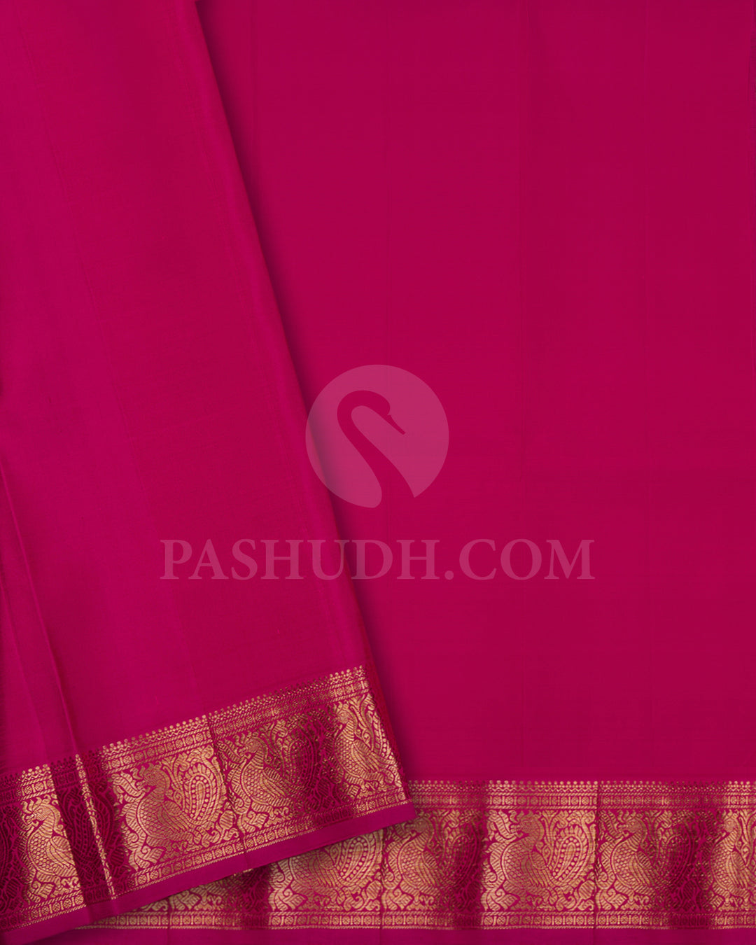 Rani Pink Kanjivaram Silk Saree - S1404(A)