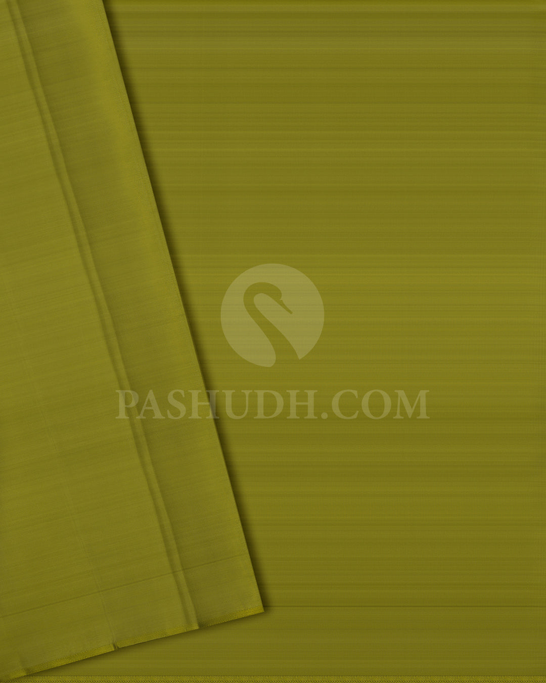 Emerald Green And Pear Green Borderless Kanjivaram Silk Saree - DJ341(C)