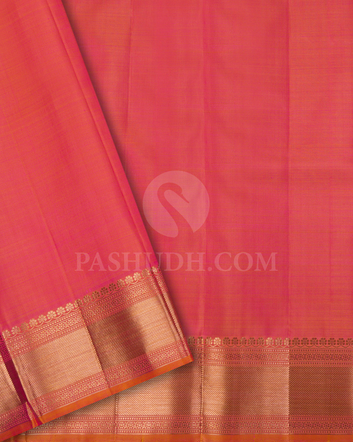 Peach Kanjivaram Silk Saree - S1399(B)