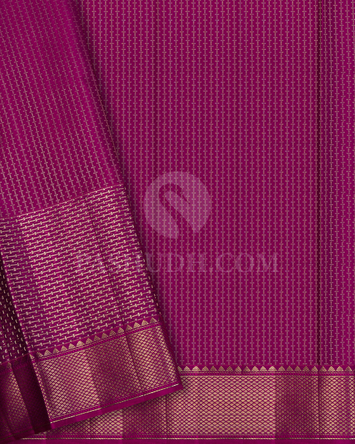 Purple And Rani Pink Kaanjivaram Silk Saree - DT260(F)