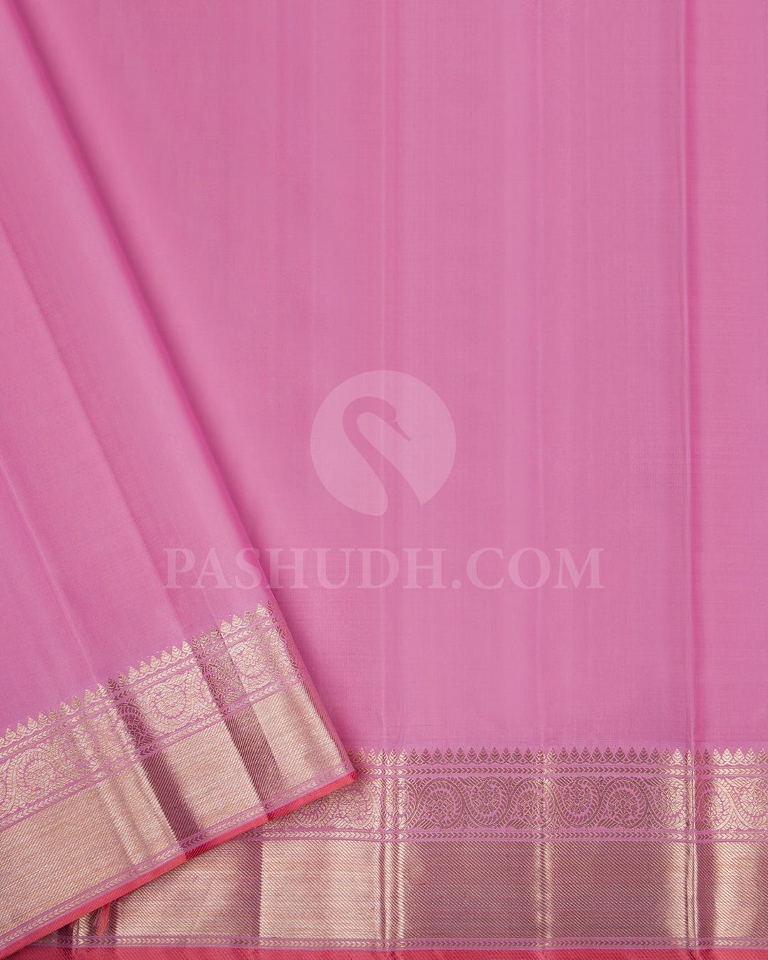 EggPlant Purple And Baby Pink Kanjivaram Silk Saree - S1173( C )